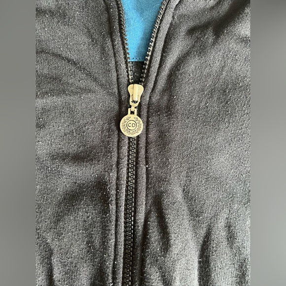 Christian Dior Vintage 90s Zip Up Sweatshirt Size Large - Picture 6 of 9
